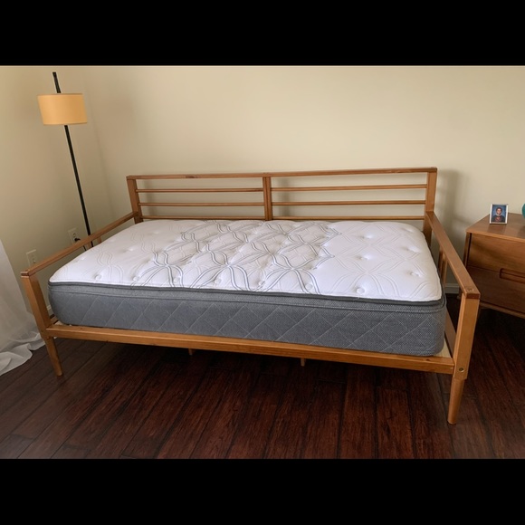 Brand new twin mattress and box spring which isn’t shown